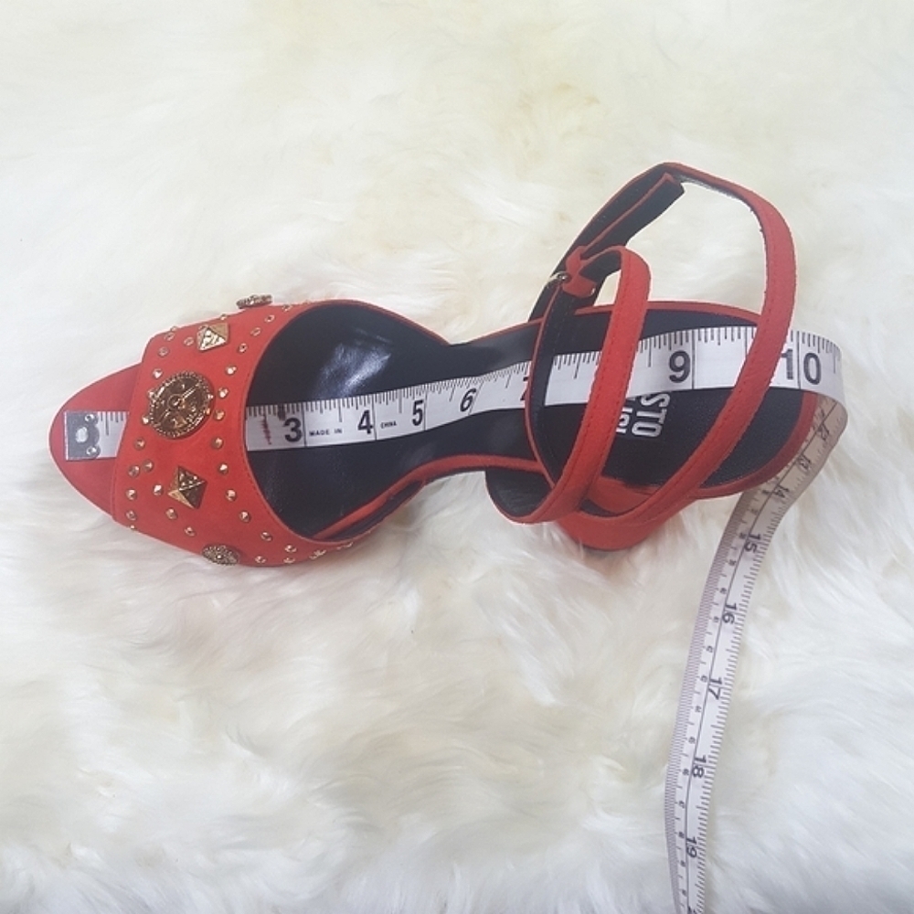 Fausto Puglisi Open Toe Suede Platform Sandal Size EU 40 - Picture 8 of 15